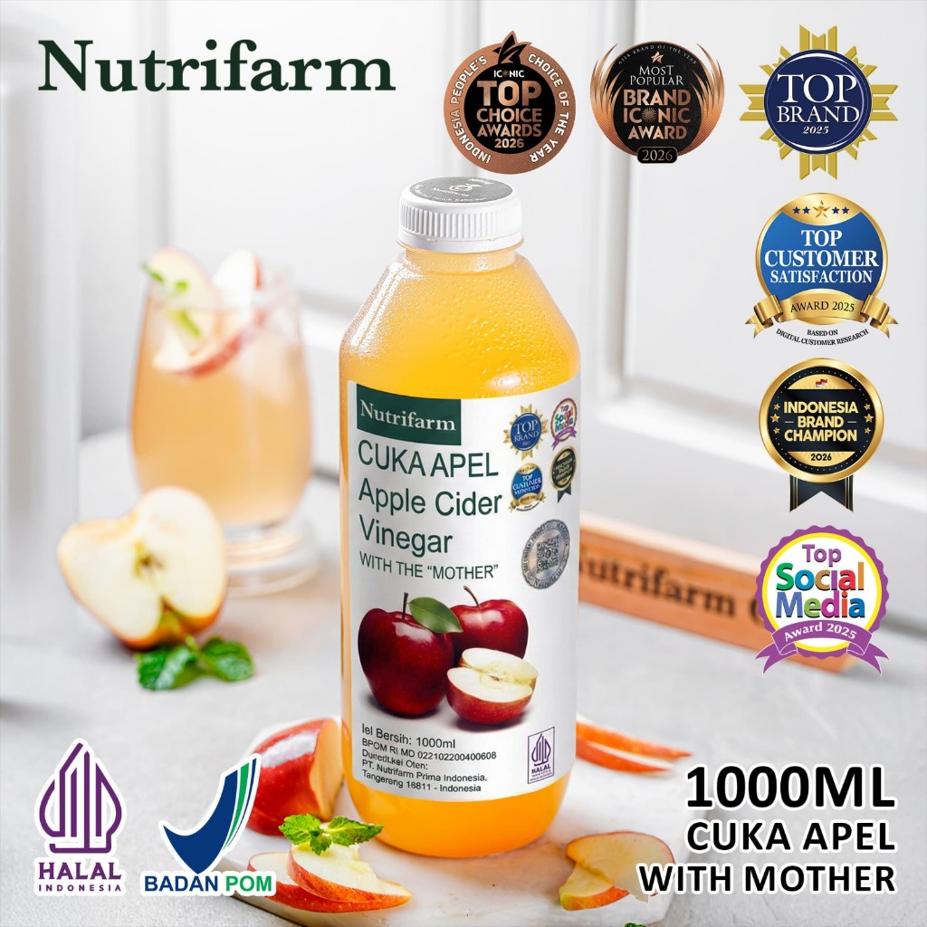 Nutrifarm Cuka Apel 1000ml