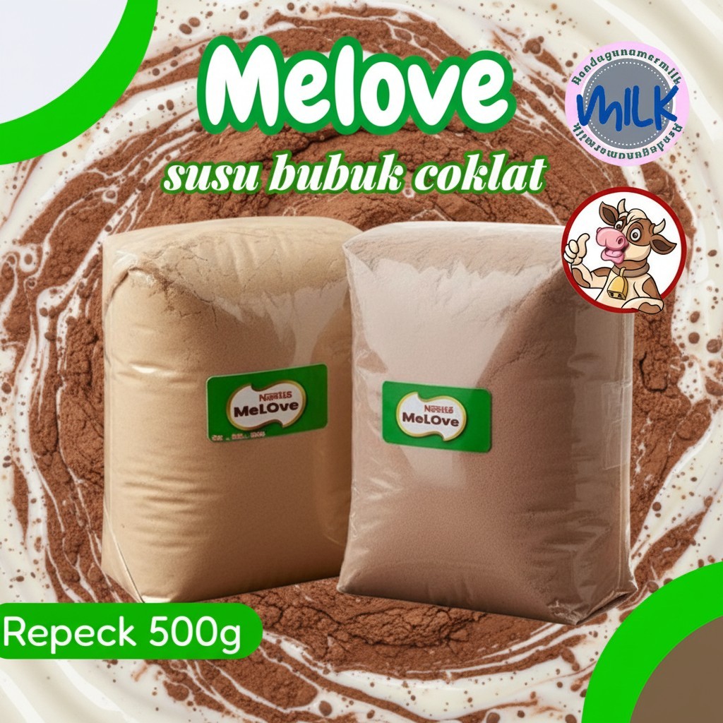 Susu Cokelat Bubuk Cocoa Powder Premium Bubuk Coklat Murni 500gr untuk Baking Dan Minuman