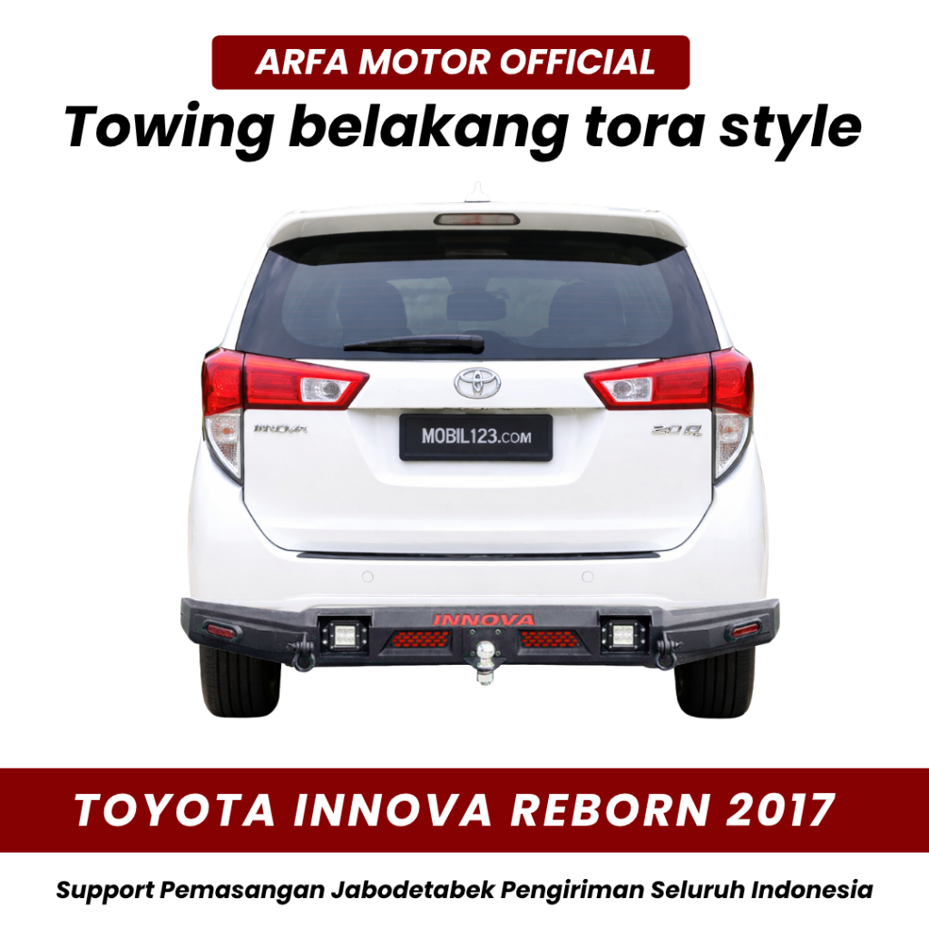 TOWING BELAKANG INNOVA REBORN 2017 CUSTOM TORA TANDUK PENGAMAN PELINDUNG BEMPER ANTI KARAT