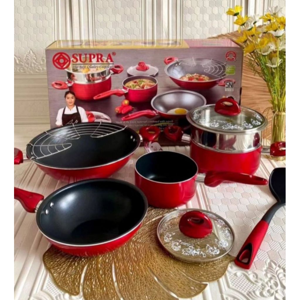 Set Wajan supra rosemary set merah