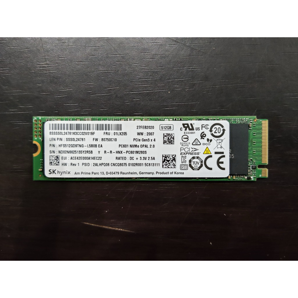 SSD SK hynix NVME 512GB SECOND NORMAL- CEPAT & MURAH