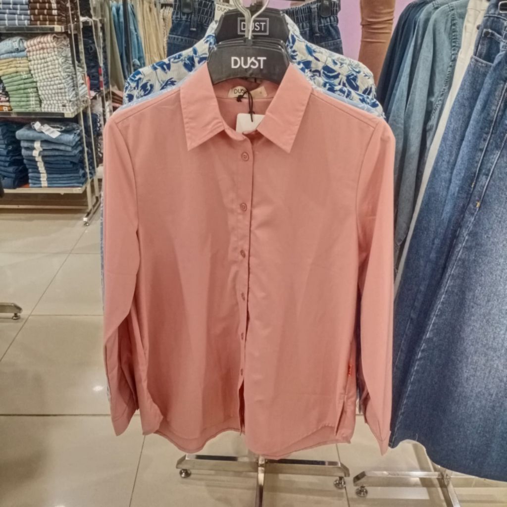 DUST KEMEJA CASUAL POLOS | BLOUSE WANITA | ORIGINAL