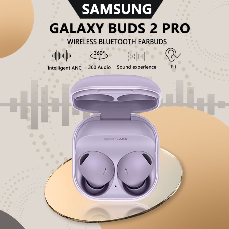 Samsung Galaxy Buds 2 Pro In-Ear True Wireless Bluetooth Earbuds, Advanced ANC Noise Cancelling, Pre