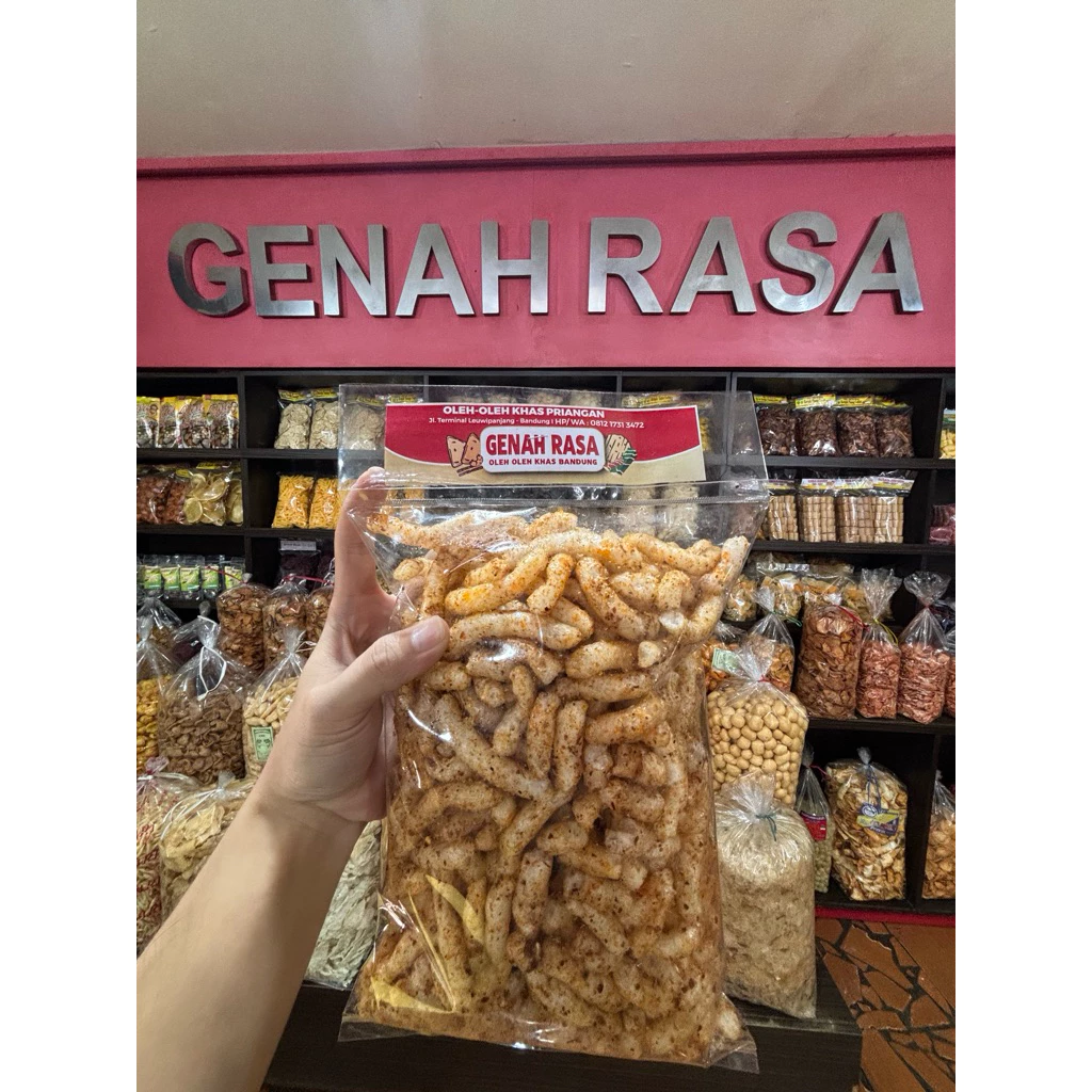 Kerupuk Gurilem Bumbu Kacang Pedas 200 g — foto detail 4 dari 7
