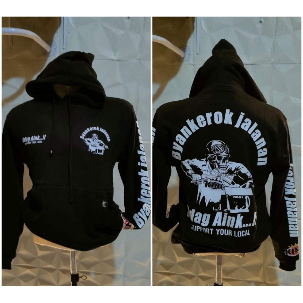 Jaket Sweater Motor RX King Byankerok Jalanan Udag Aink / Hoodie Byankerok RX King