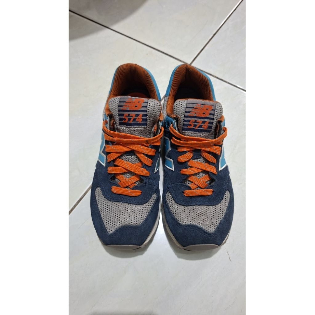 New Balance 574 orange blue, ML574SON, uk 38.5