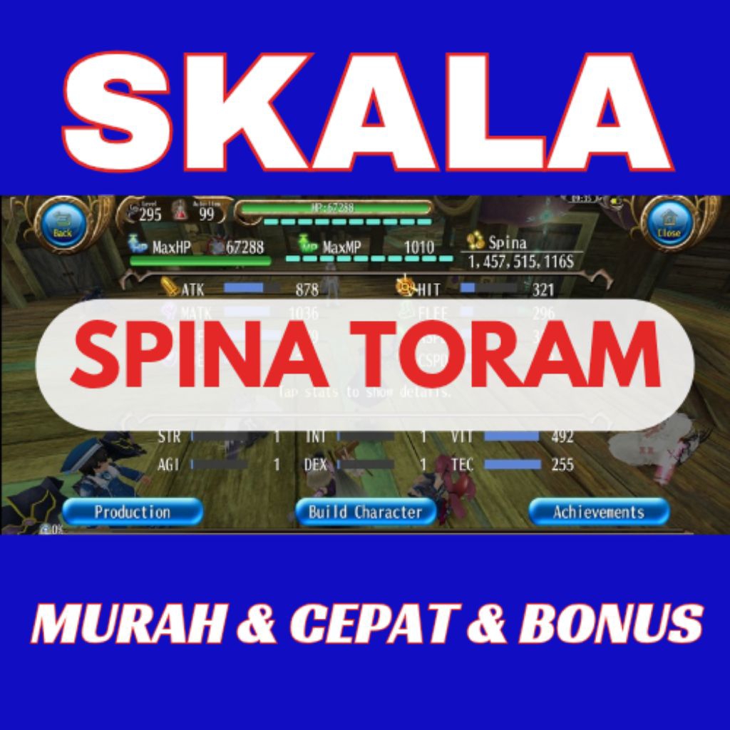 Spina Toram Online Murah