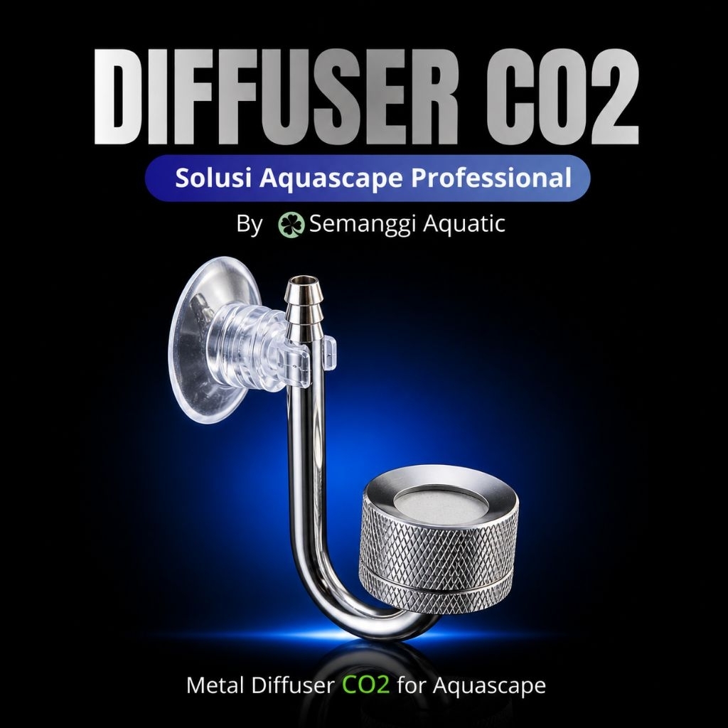 [ALUMUNIUM] Diffuser Co2 Aquascape / Atomizer Co2 / Diffuser Co2 METAL