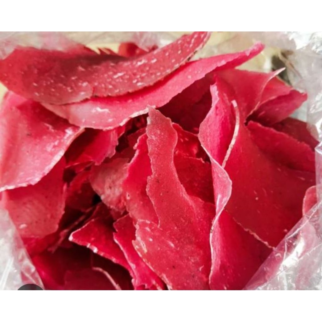kerupuk merah padang mentah