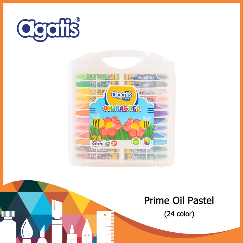Agatis Prime Oil Pastel 24 Colour / Oil Pastel / Crayon