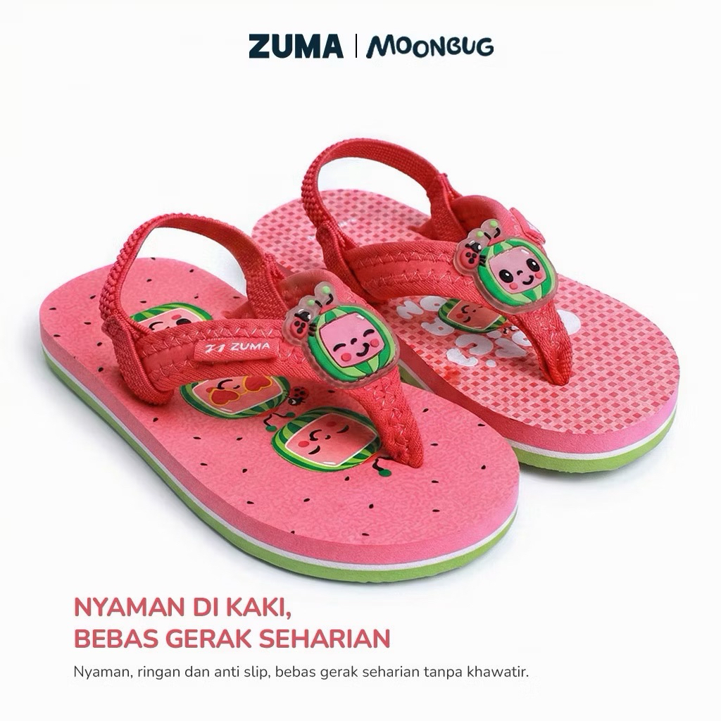 preloved PRELOVED SANDAL ANAK Zuma size 23/24  Zuma Baby Cocomelon 2 Sandal Bayi Warna Red Green San