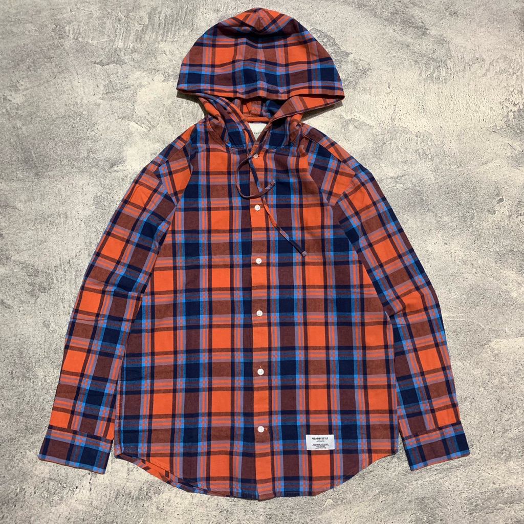 TBJ Nearby Flannel Hoodie Shirt size M