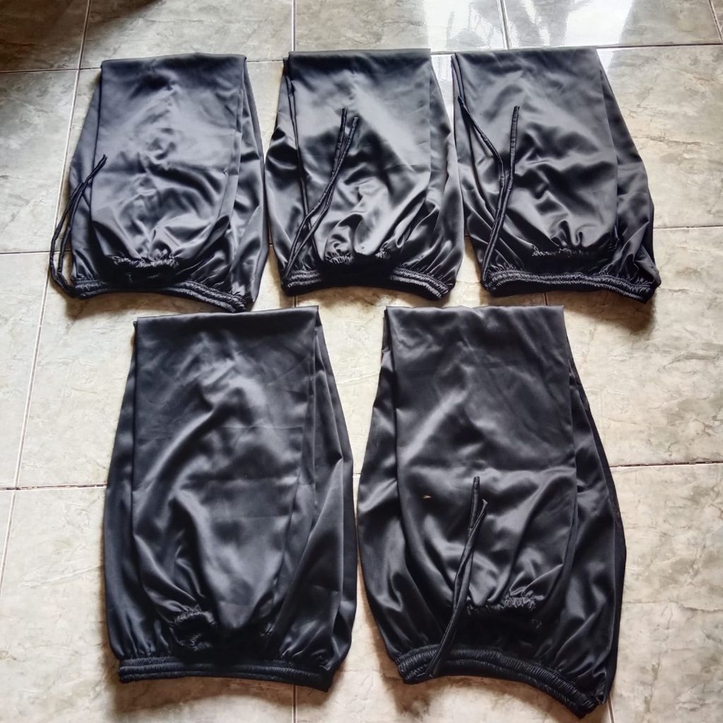celana seragam Wushu hitam polos bahan maxmara premium