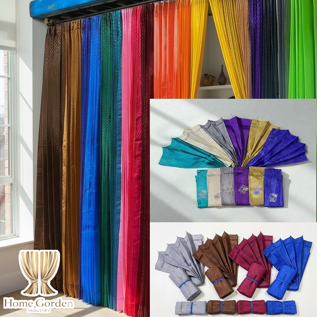 Gorden Plisket Sido Polos Motif Wajik – Bahan Lembut, Mudah Dipasang