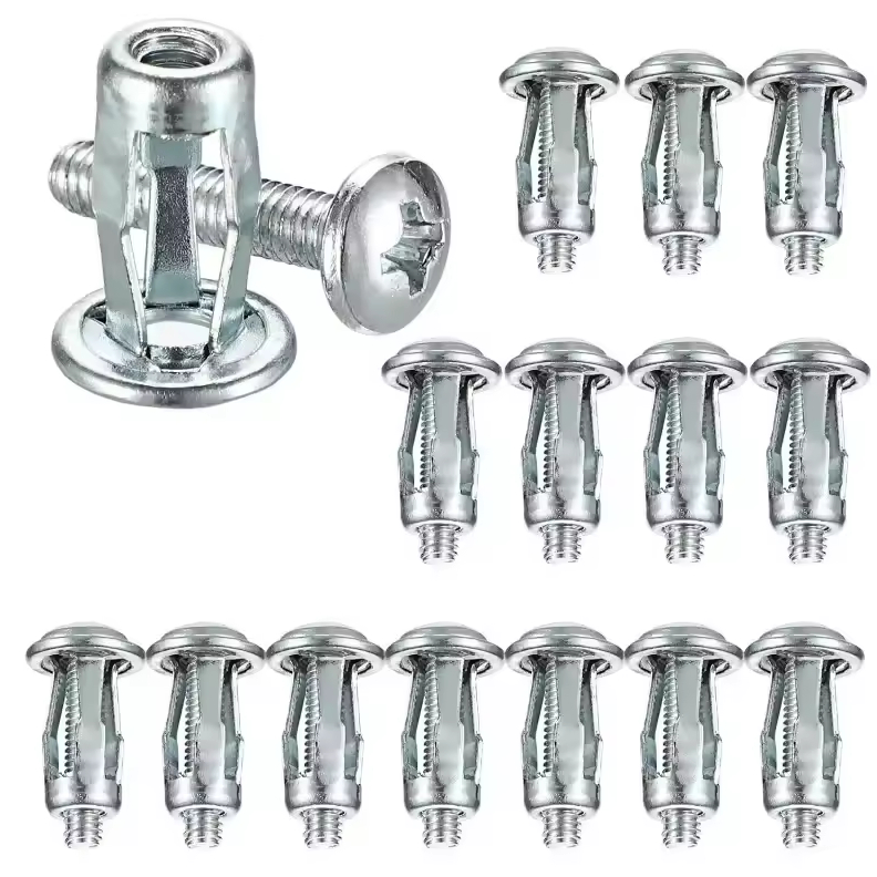Mur Baut Sekrup Fisher M4 Expansion Screw Petal Screw Nuts Rivet Fisher 25mm M4 - Silver