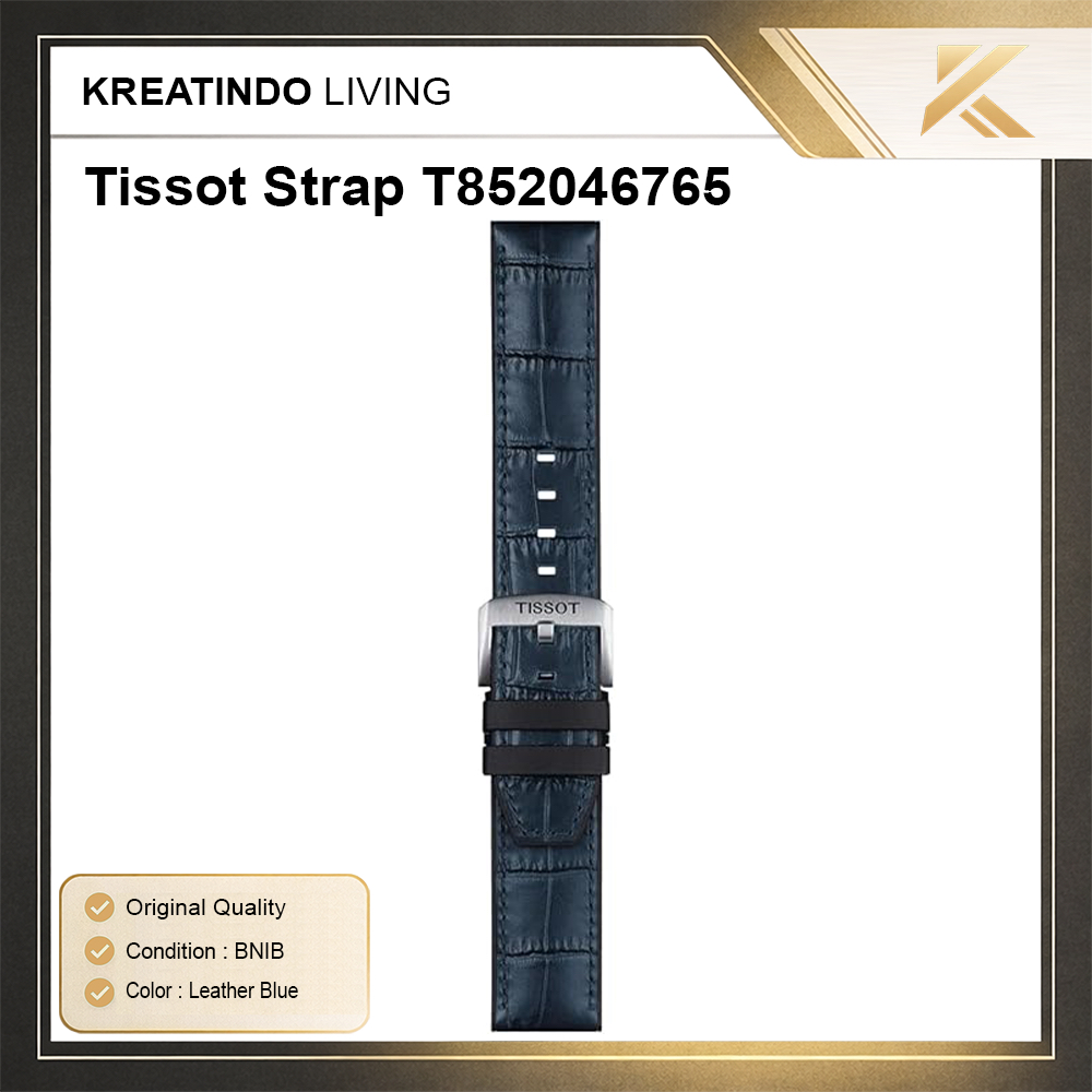 Tissot Strap Original Blue Leather 21mm BNIB PRX Automatic Watch Strap