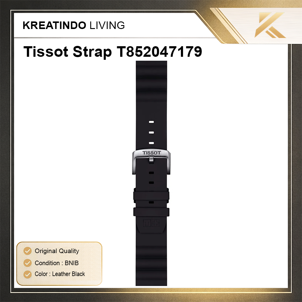 Tissot Strap Original Leather Black 21mm BNIB – Genuine Replacement