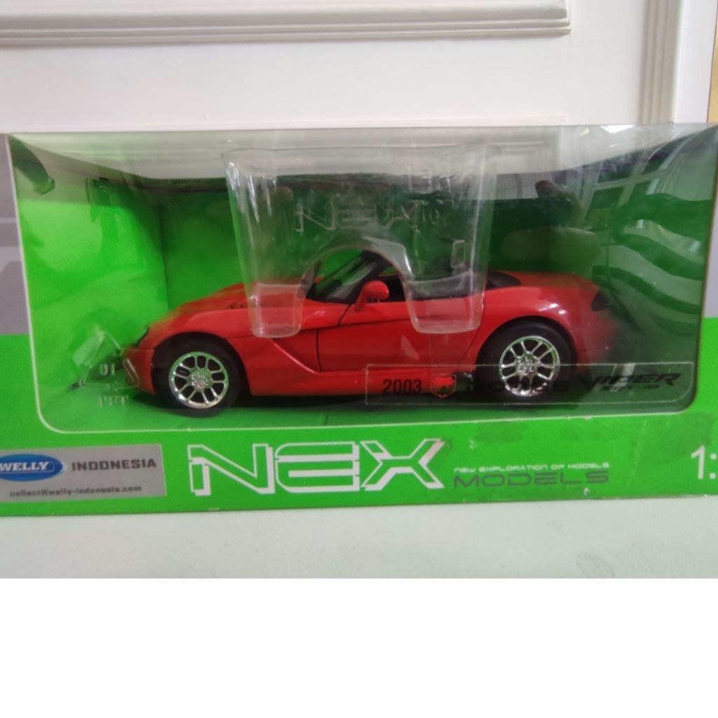 Dodge viper welly diecast skala 1:24