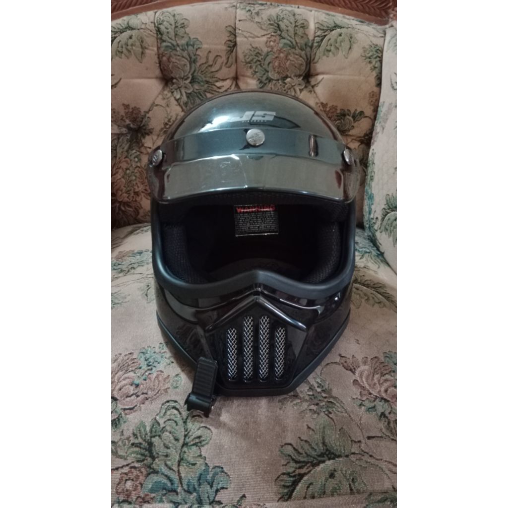 Helm Cakil Hitam JS Helmet