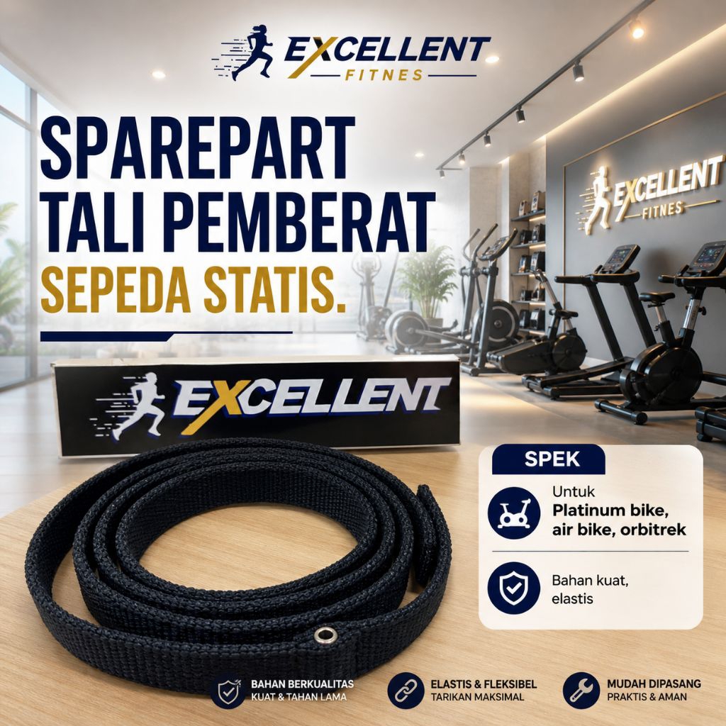 Tali sparpart sepeda statis platinum bike panjang sparepart