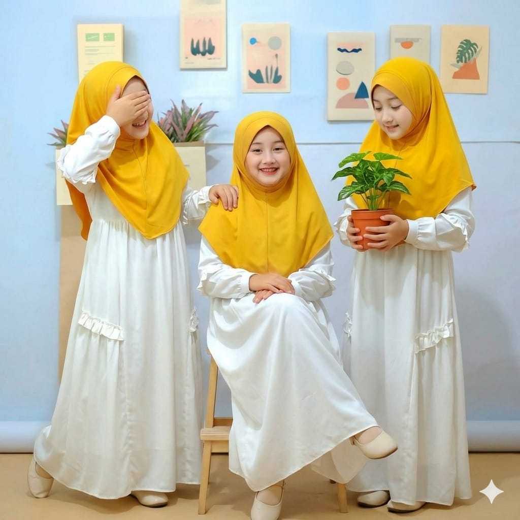 Jilbab Bergo Maryam Jersey Premium Ukuran XL - Tebal, Lembut, dan Adem