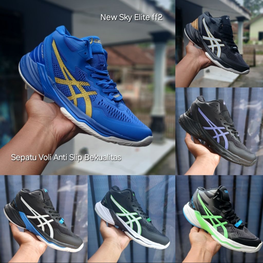 Sepatu Voli Sky Elite Sepatu Voli Anti Slip Ringan Berkualitas Sepatu Voli Asics Sepatu Olahraga Sep