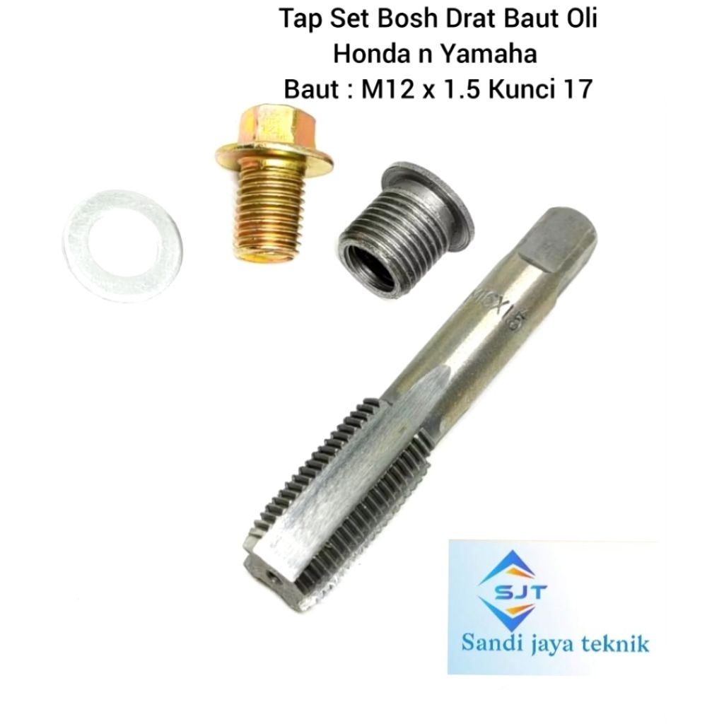 paket tap sok drat Bosh drat m16xm12 Baut Oli Honda dll Baut 17 Bukan baut 12
