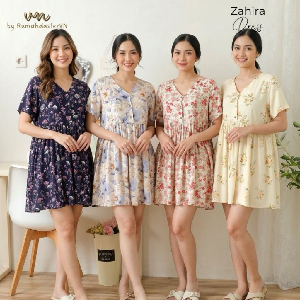 RumahdasterVN - Zahira Dress | Mikha Dress | Daster Seksi Pendek Baju Dinas Istri | Daster Pendek Ke