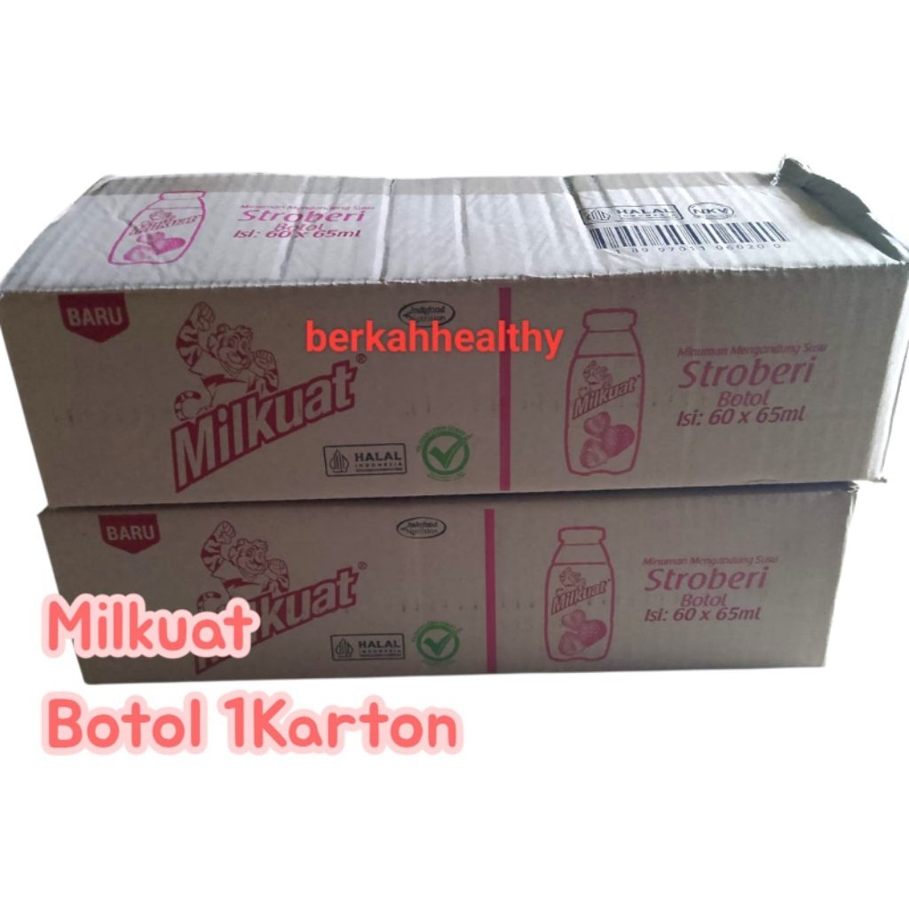 Susu Milkuat botol 65 ml 1 dus isi 60 pcs