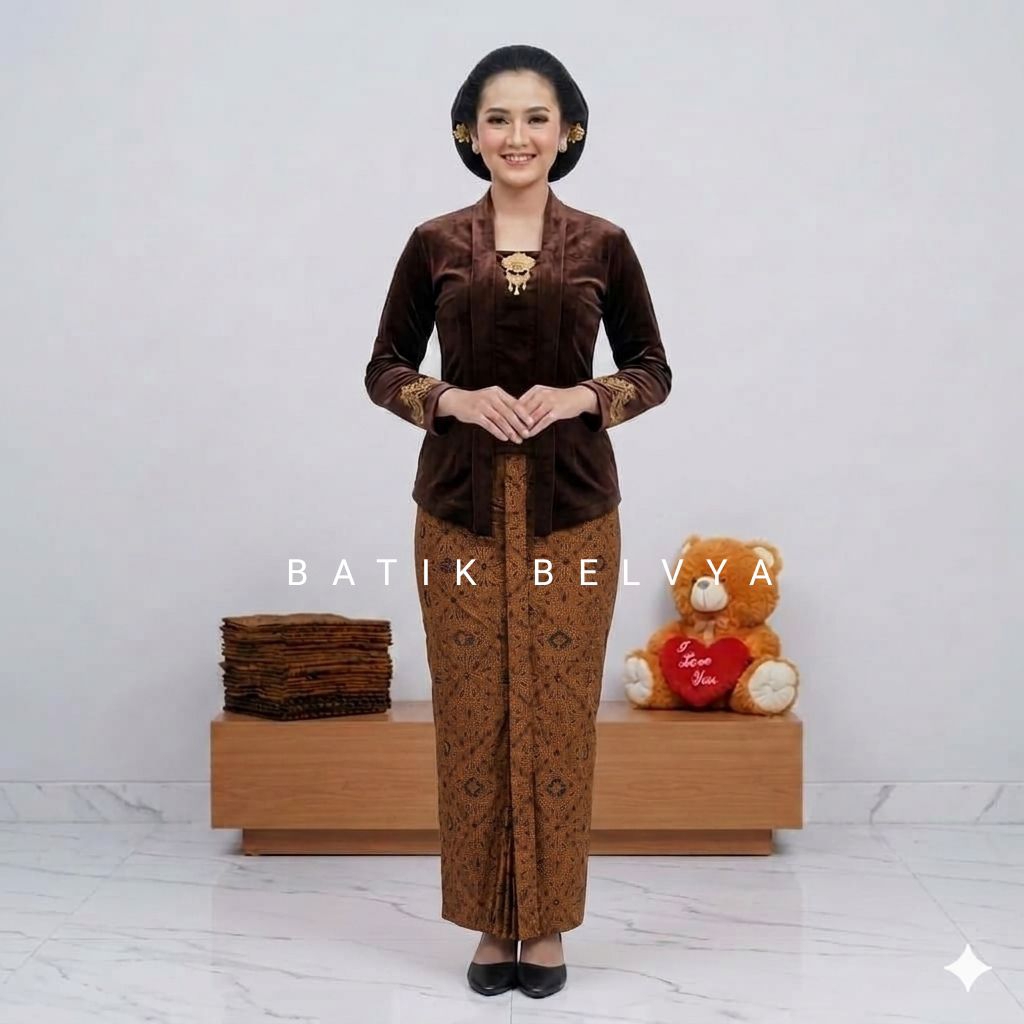Rok Wiru Batik Motif Sidomukti kain asli sragen sogan lawasan Batik Belvya rok batik instan kerut ja