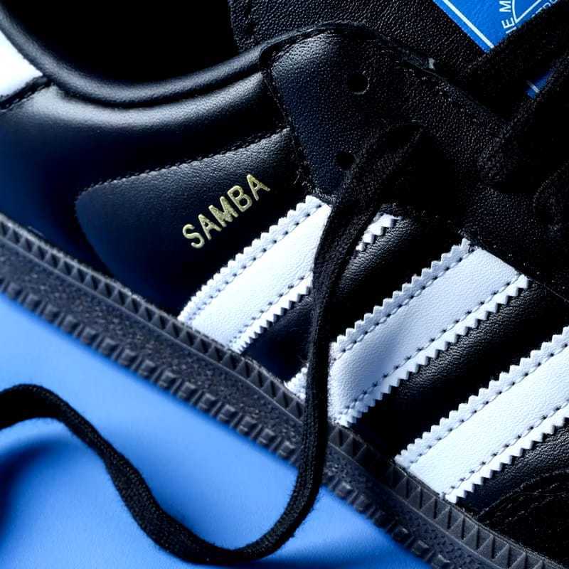 Sepatu Samba Garis3 Black White Sepatu Pria  Sepatu Wanita