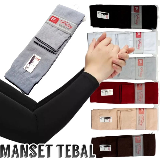 Manset Tangan Kaos Tebal Dan Panjang Handsock Muslimah Berkwalitas Bahan Kaos Nylon