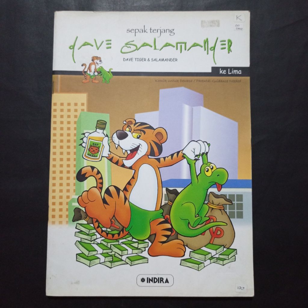 Komik Sepak Terjang Dave Salamander ke Lima / Dave Tiger & Salamander / Terbitan INDIRA / Komik Humo