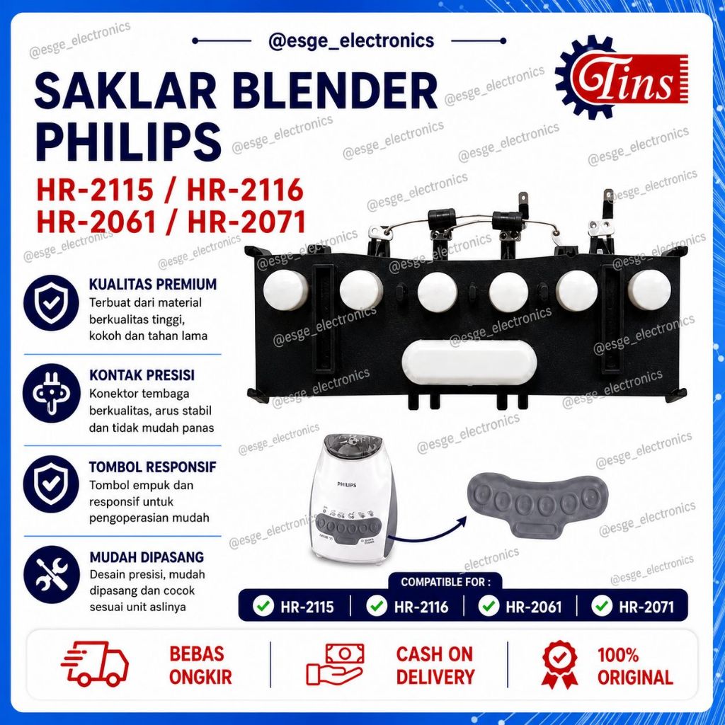 TOMBOL MESIN BLENDER PHILIP HR-2115 HR-2116 HR-2061 HR-2061 TOMBOL BLENDER SAKLAR BLENDER PILIP