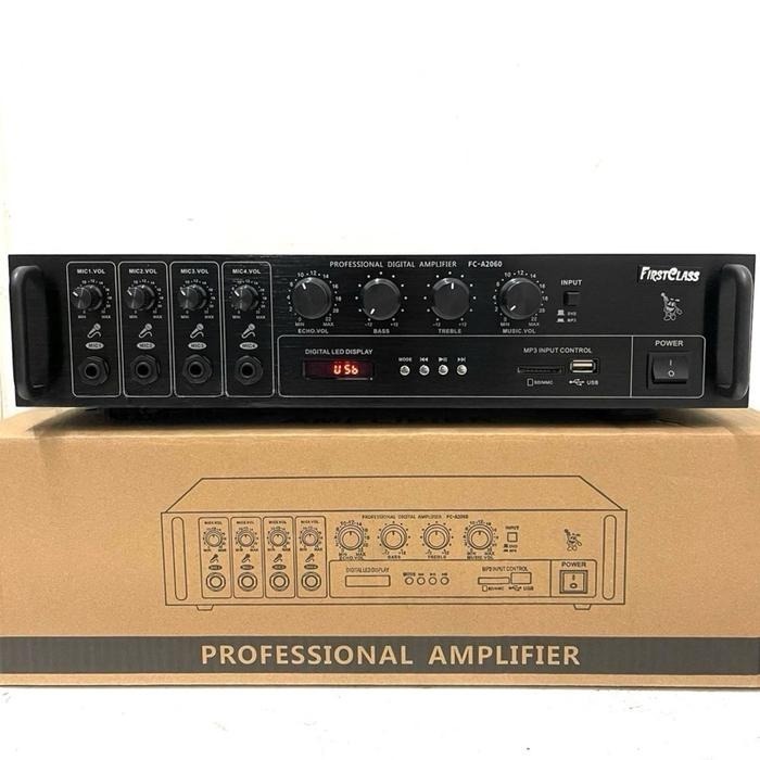 Power Ampli Mixer Amplifier FirstClass FC A2060 A-2060 A 2060 Original Garansi Resmi 4 Chanel Input 