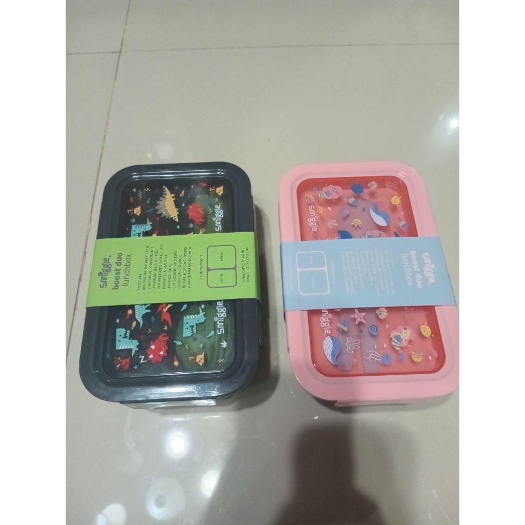 Kotak Makan Smiggle 2 sekat anti tumpah
