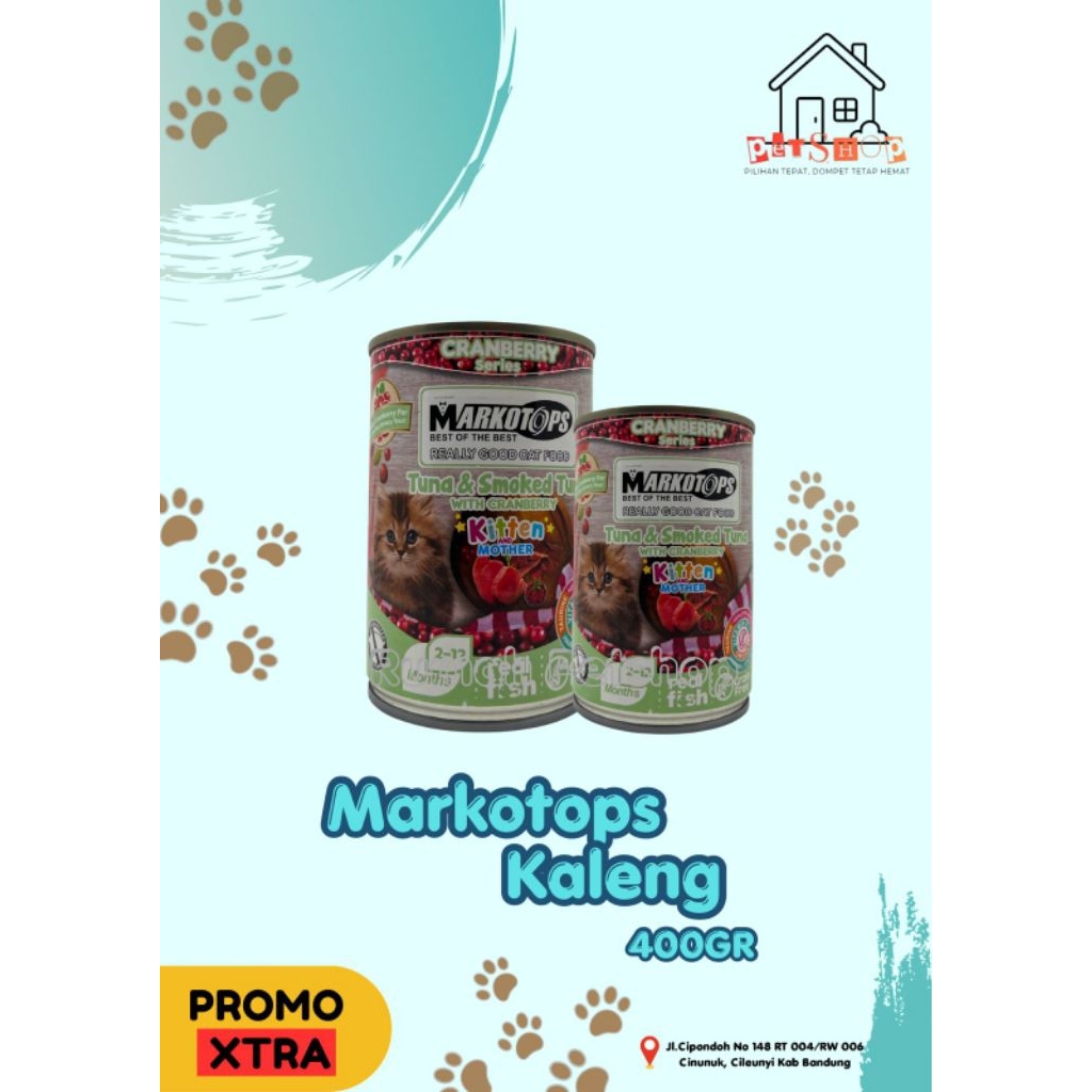 MARKOTOPS KALENG - TUNA WITH CRANBERRY - WET FOOD - MAKANAN KUCING - KITTEN - MOTHER