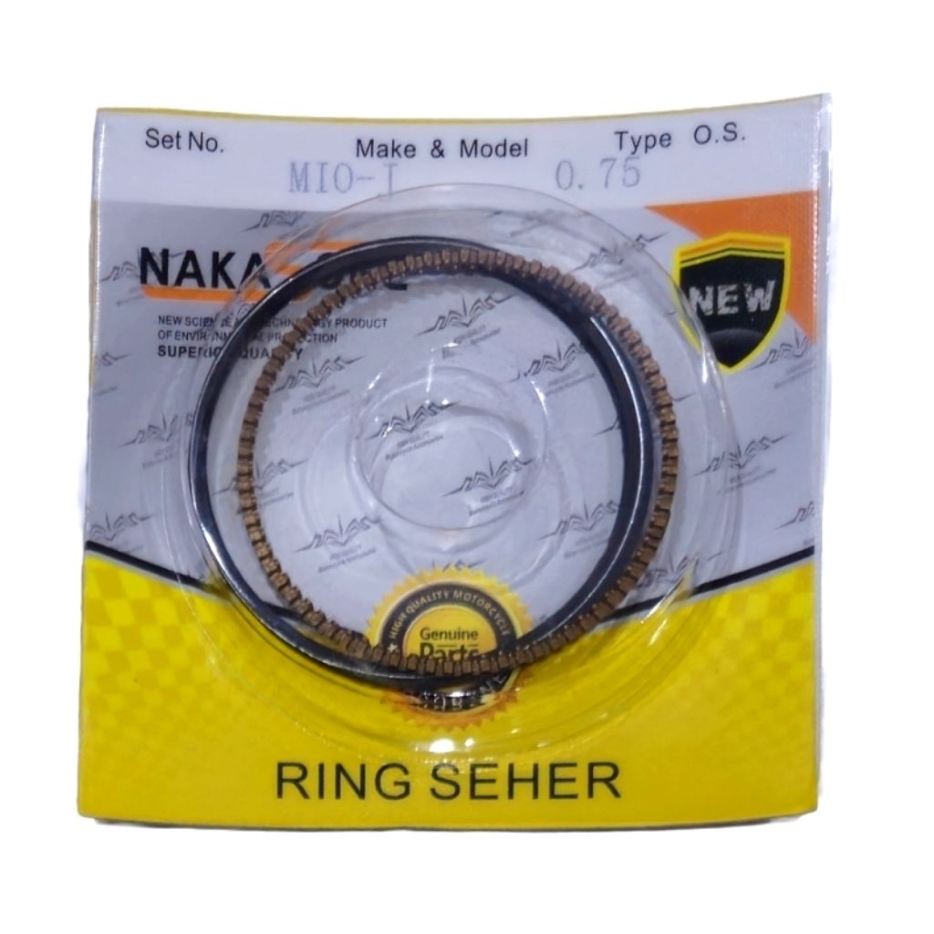 RING SEHER/RING PISTON OVER SIZE 0.75 UNTUK MIO-J ORIGINAL NAKASONE KWALITAS JAPAN