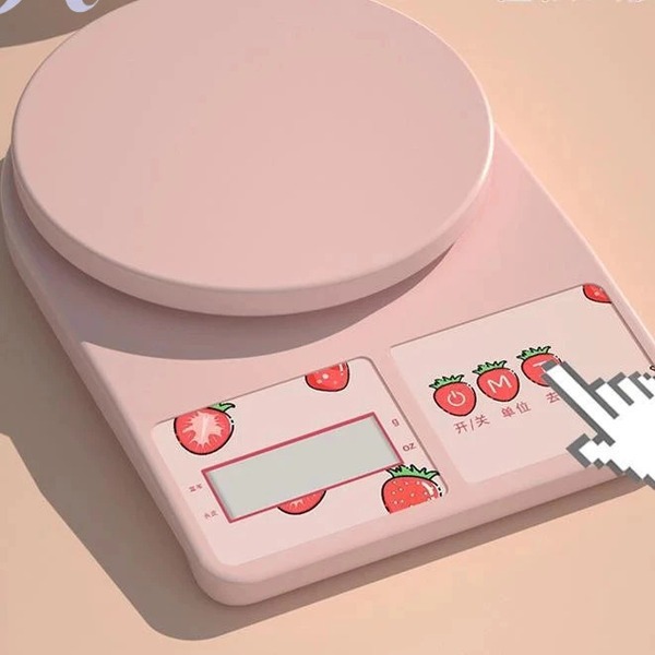 (BOW) Timbangan Dapur Digital / Kitchen Scale 10Kg Motif Strawberry