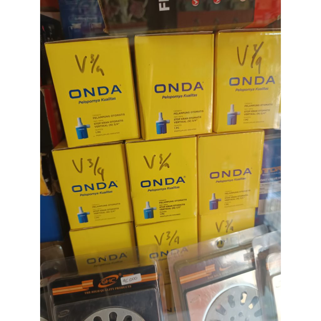 STOP KRAN OTOMATIS ONDA 3/4" (VERTIKAL) – PELAMPUNG OTOMATIS TANDON AIR