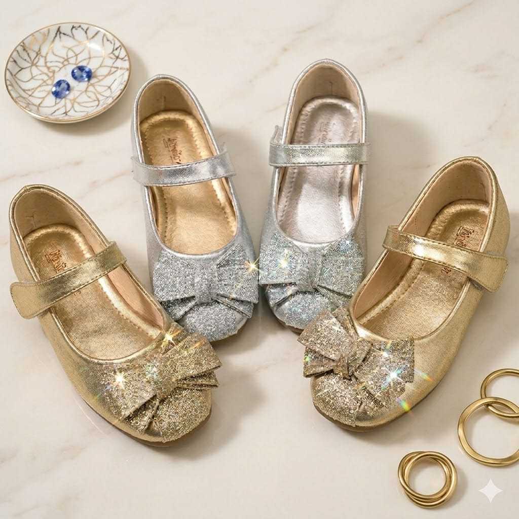 Sepatu Flat Shoes Anak Cewe Trendy Pita Blink Blink/Sepatu Anak Perempuan Usia 1 Tahun Sampai 9 Tahu