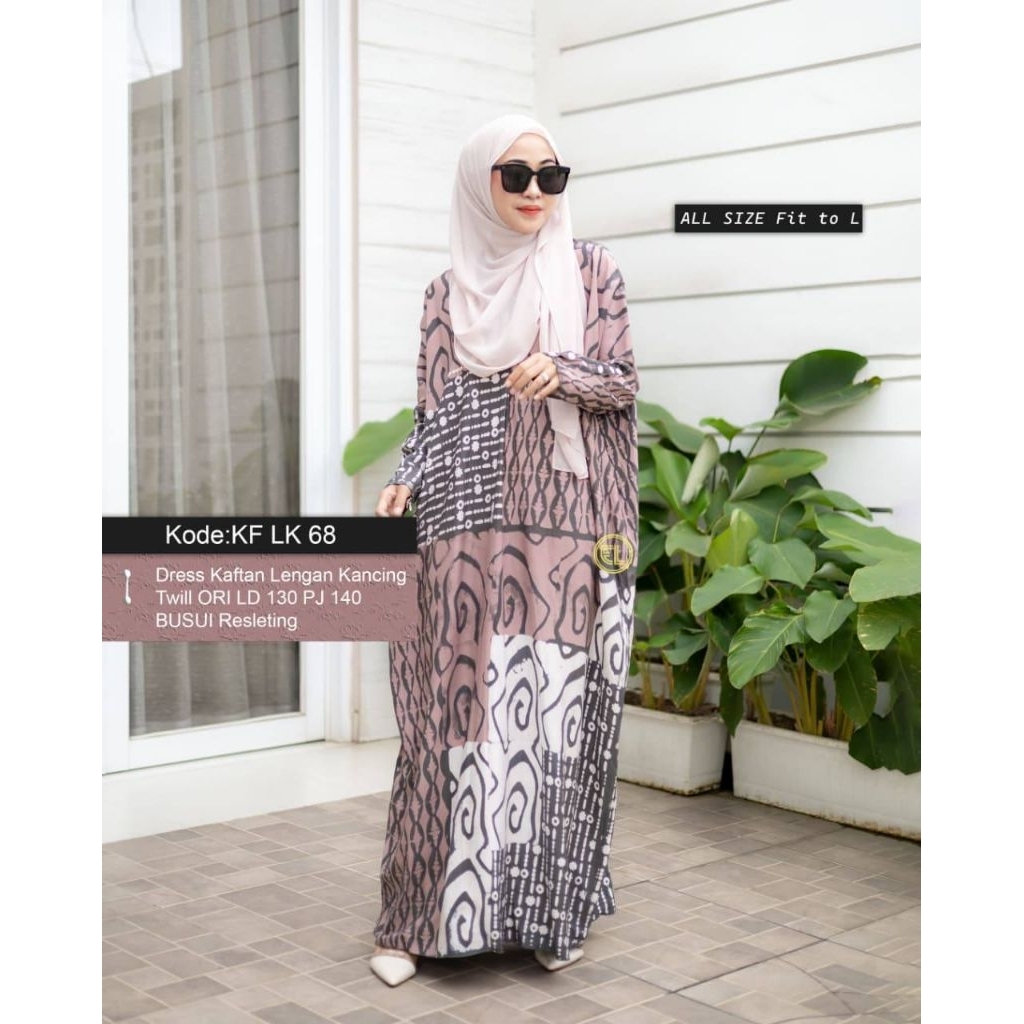 Gamis Kaftan Twill Elzhaf Original