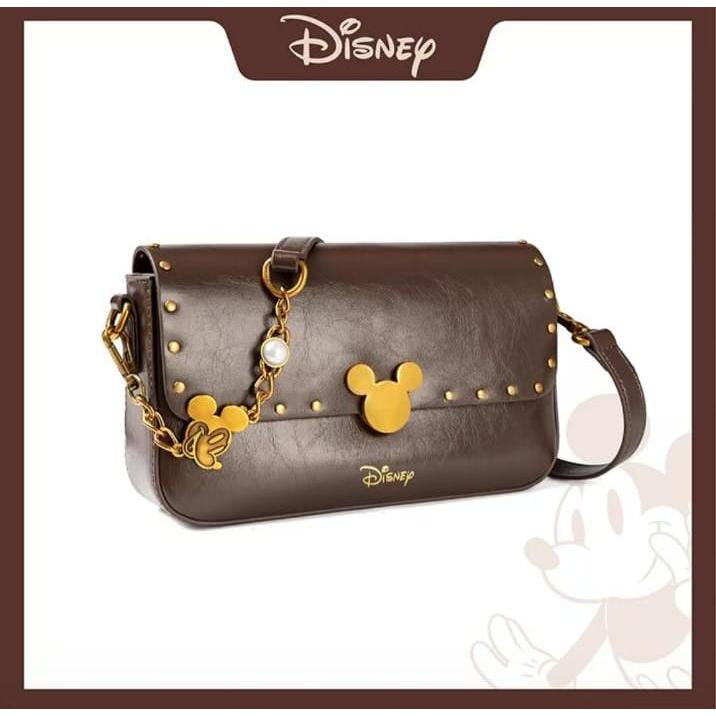 Tas Wanita Import  Original Disney - Tas Selempang Wanita Disney Mickey Mouse Elegant Brown Sling Ba