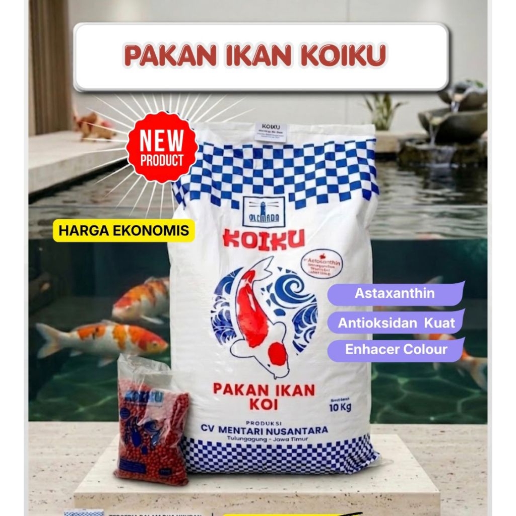 pakan koiku 10 kg ikan koi