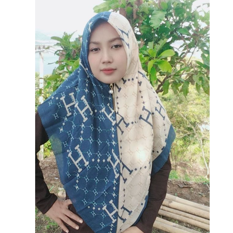 hijab resleting ziper zipper Voal Motif
