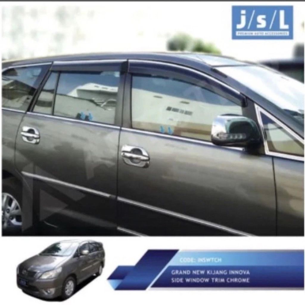 PAKET INNOVA 2004 2008 2010 2012 2015 LIST KACA SAMPING BELAKANG LIS WINDOW LINER PELIPIT JENDELA MO