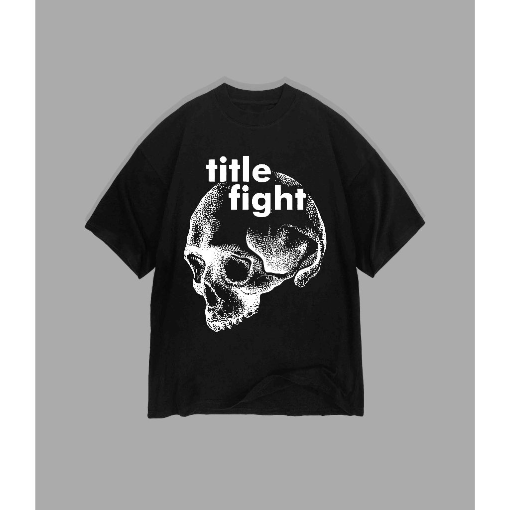 Title Fight - Skull Graphic Logo Tshirt | Kaos Band Title Fight - Skull Graphic