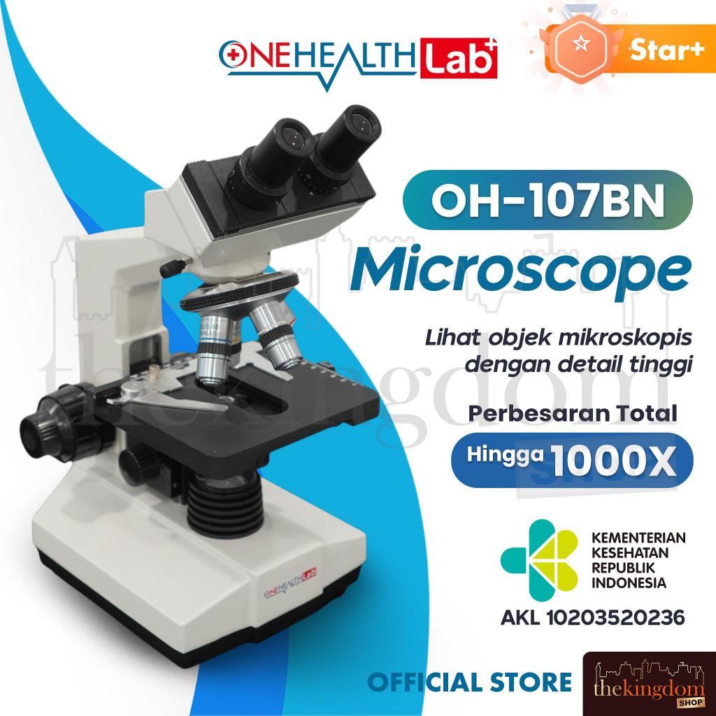 Onehealth OH-107BN Microscope Mikroskop Binokuler Digital OH107BN Alat Bantu Cek Lihat Optik Laborat