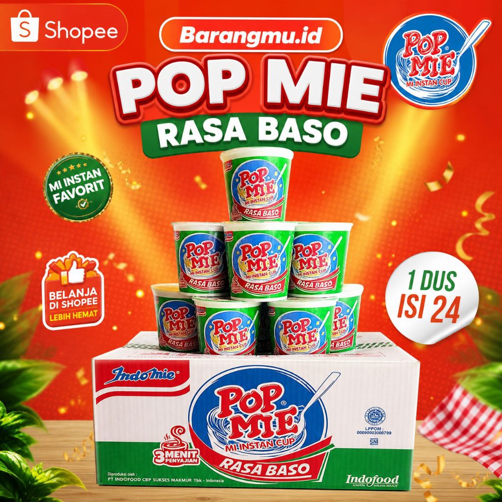 POP MIE RASA BASO (1 DUS ISI 24 PCS) EXP LAMA