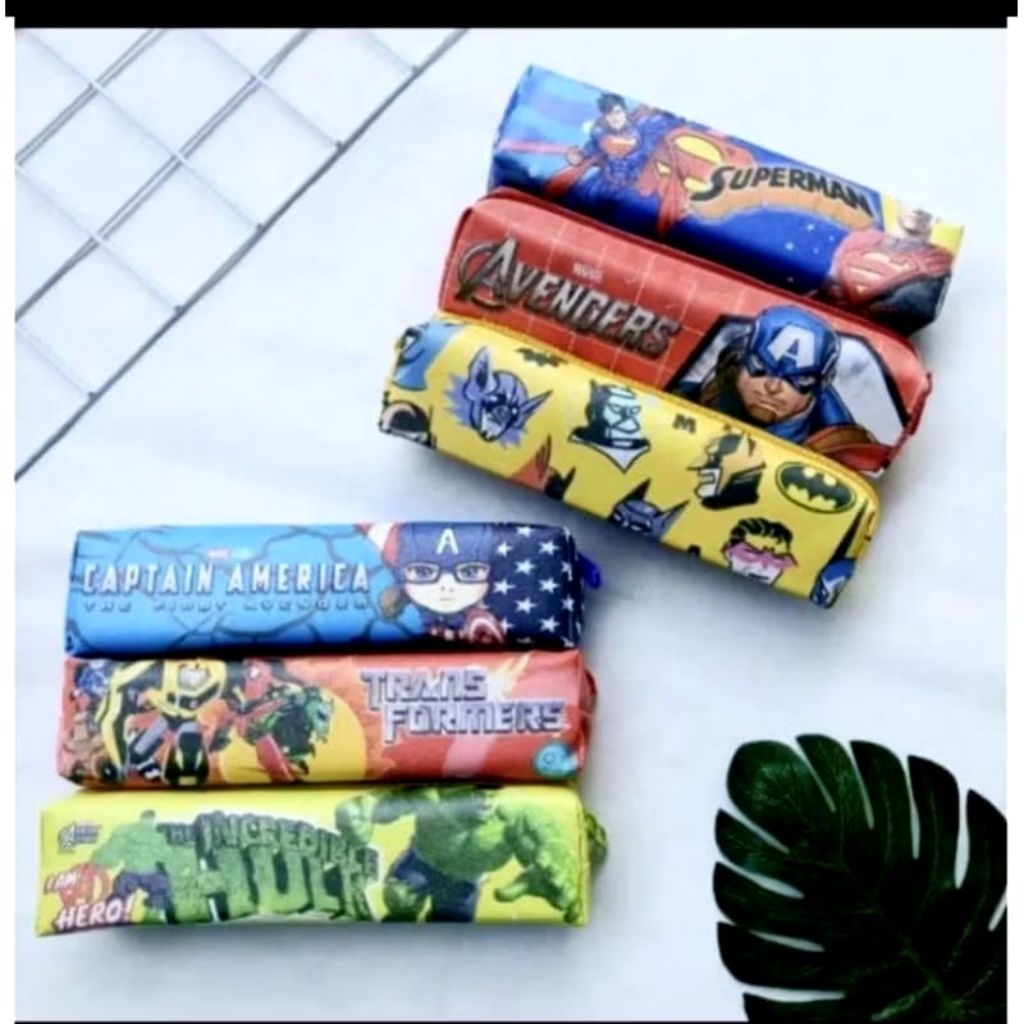 Tempat Pensil Lontong Sekolah Karakter Cowok Random/Tepak Pensil Lontong Sekolah Karakter Cowok Rand
